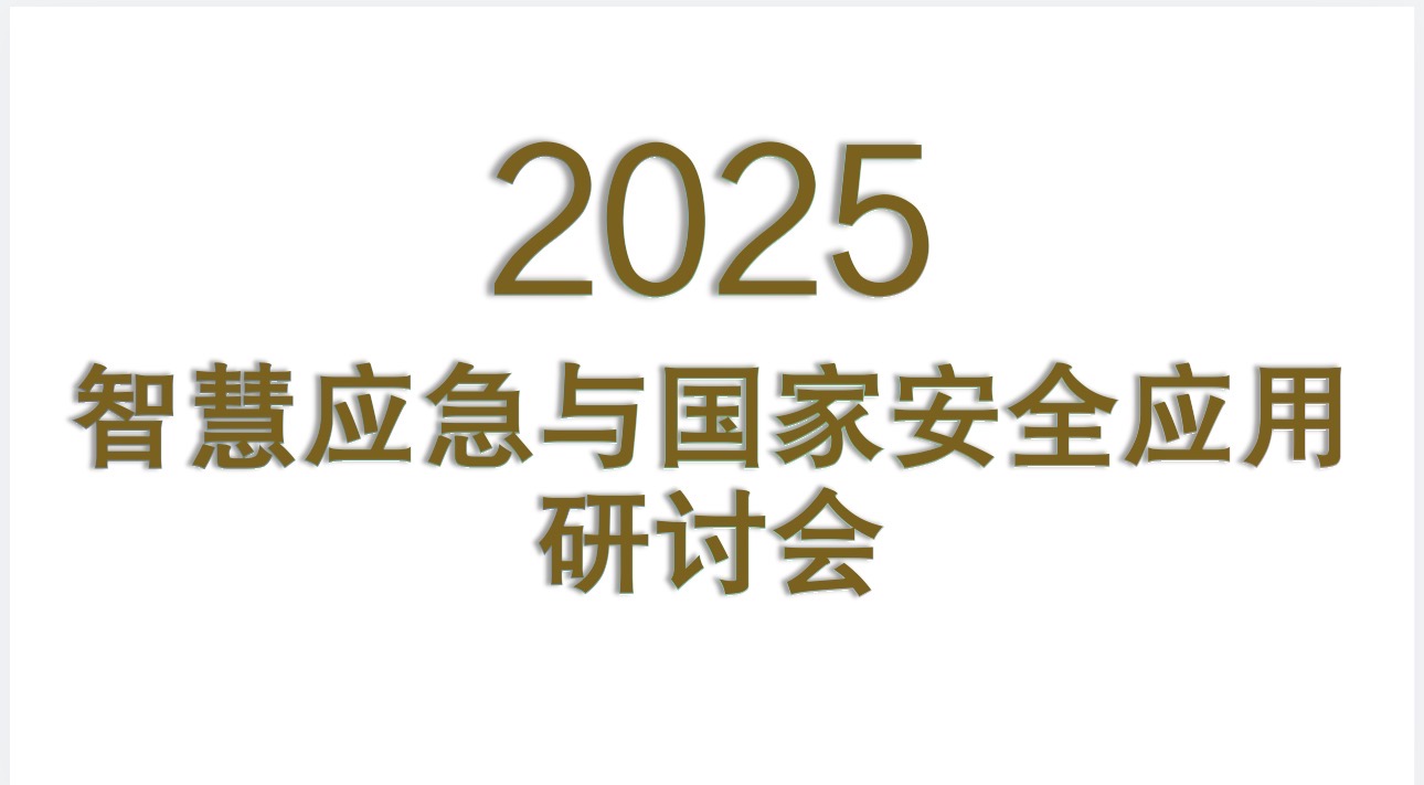 2025智慧应急与国家安全应用研讨会